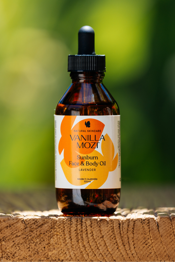 Vanilla Mozi Sunburn Face and Body Oil