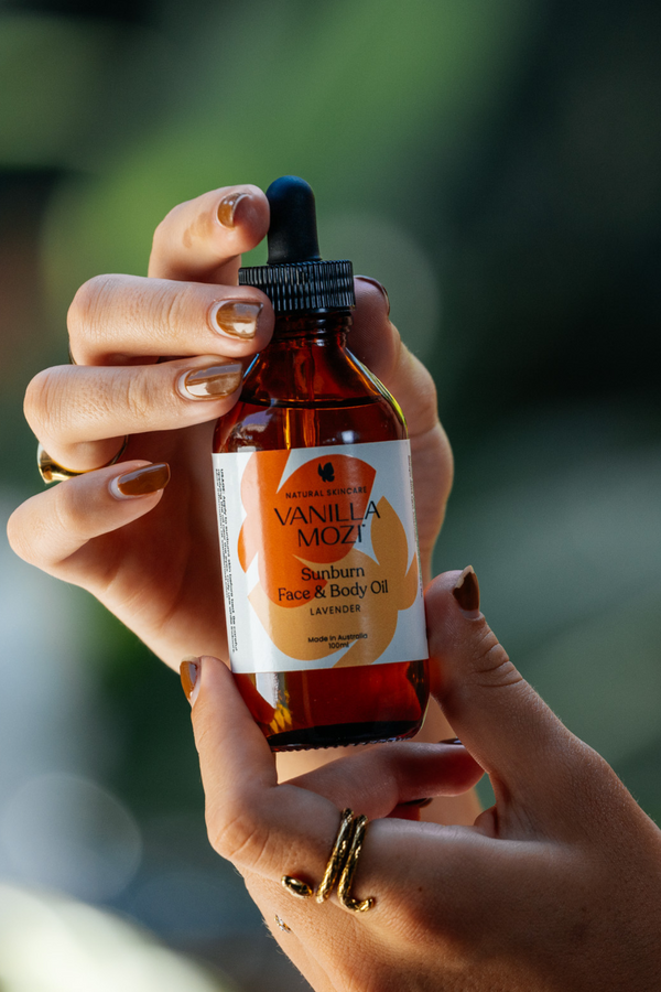 Vanilla Mozi Sunburn Face and Body Oil