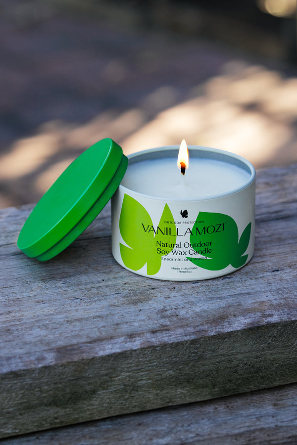 Vanilla Mozi Sox Wax Candle Outdoor 175mL Tin