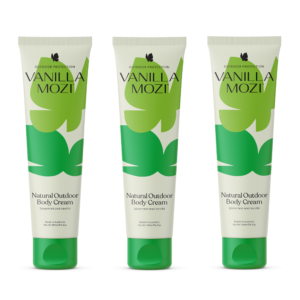Vanilla Mozi Natural Outdoor Body Cream 3x bundle